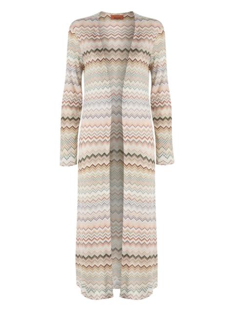 Missoni zigzag-pattern cardi-coat
