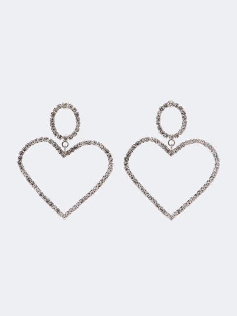 Isabel Marant Eden asymmetric embellished earrings
