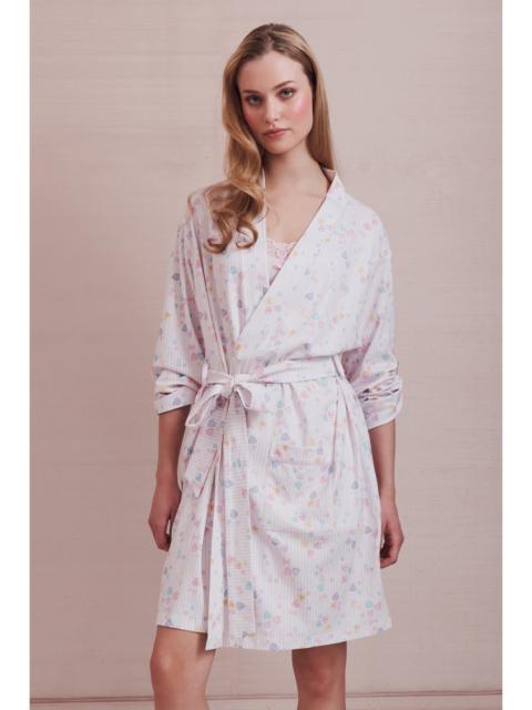 LoveShackFancy LoveShackFancy x Roller Rabbit Candy Heart Stripe Blake Robe