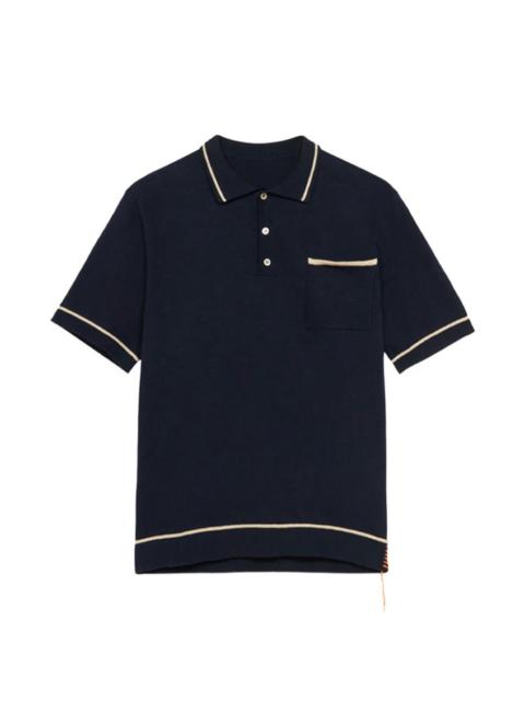 FORTELA Herrison contrast-collar cotton polo shirt