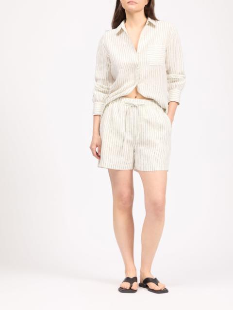rag & bone Lori Striped Linen Beach Short
