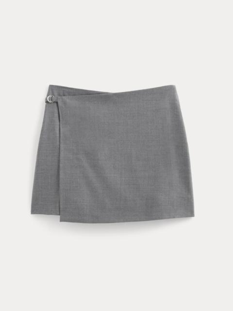 EVERLANE WRAP MINI SKORT IN TAILOR TWILL