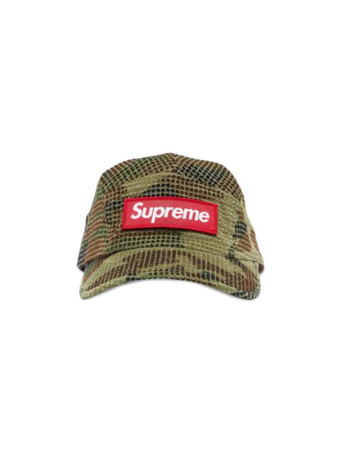 Supreme Camo Grid Velvet Camp Cap 'Woodland Camo'