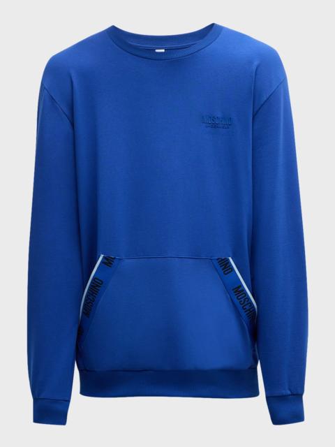 Moschino Men's Sweatshirt with Logo Taping
