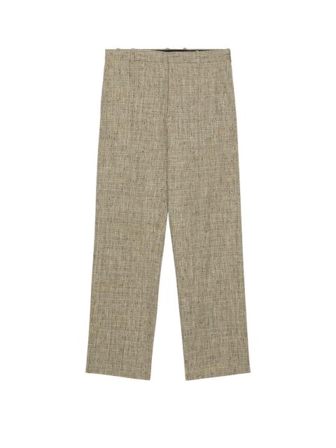 Bottega Veneta Multi Colour Fleck Viscose Straight Trousers