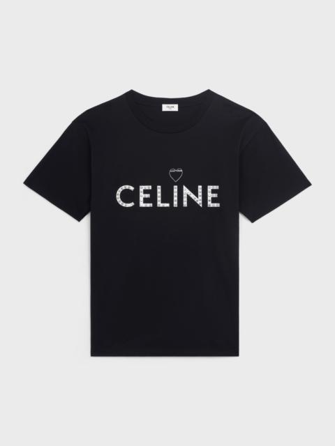 CELINE T-SHIRT IN COTTON JERSEY WITH ARTIST PRINT