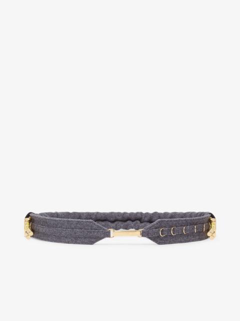 FENDI Gray flannel belt