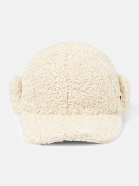 Stella McCartney Faux shearling baseball cap