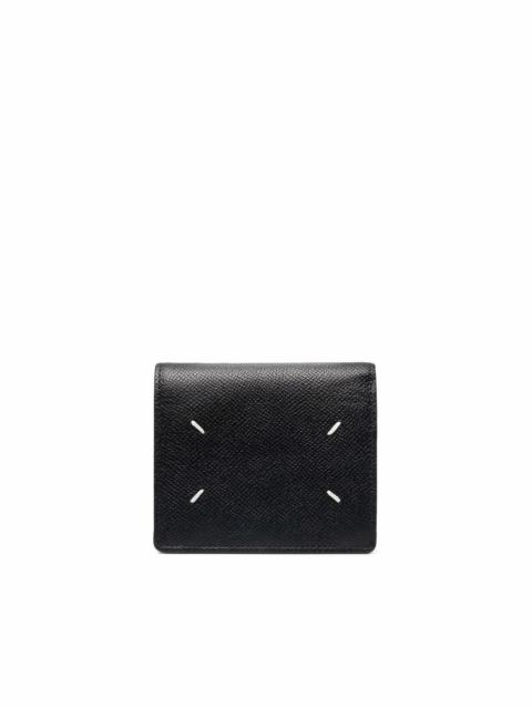 four-stitch leather wallet