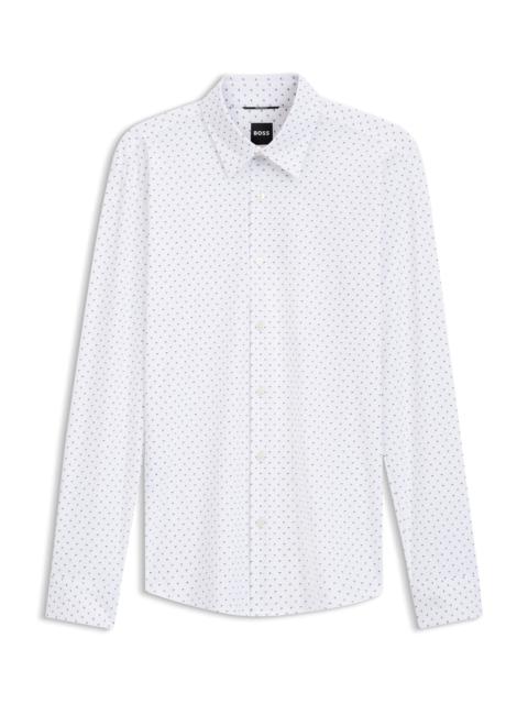 BOSS SLIM-FIT PERFORMANCE SHIRT IN STRETCH JERSEY