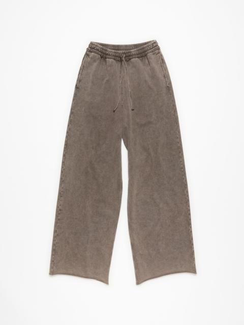 Acne Studios Logo sweatpants - Taupe Brown