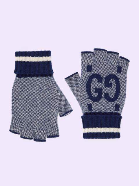 GUCCI GG cashmere fingerless gloves