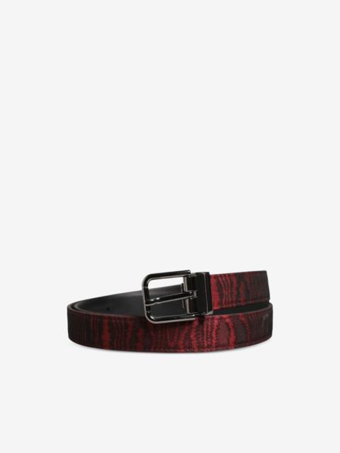 Dolce & Gabbana jacquard metal-buckle belt