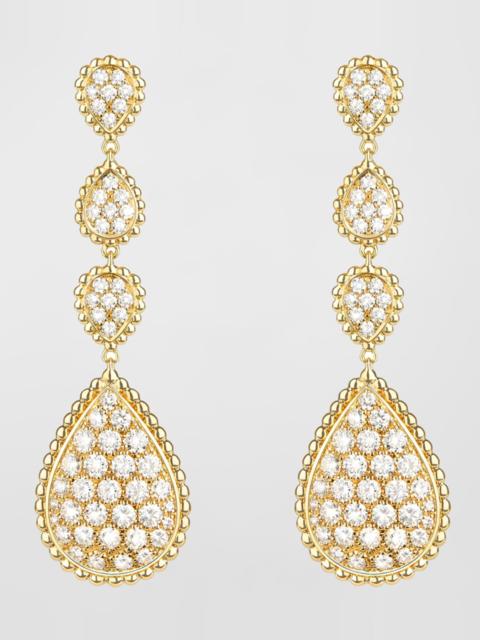 Boucheron Serpent Boheme 18k Diamond Drop Earrings