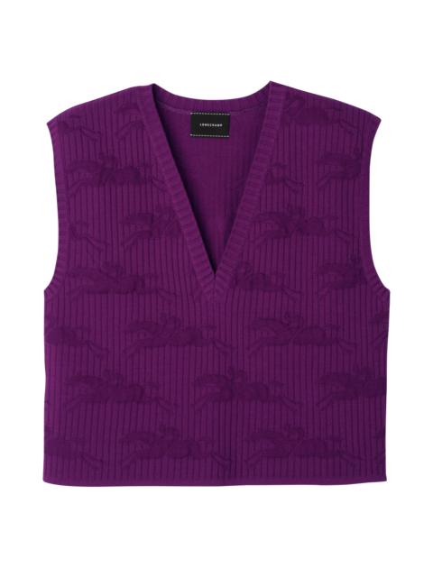 Longchamp Sleeveless sweater Violet - Knit