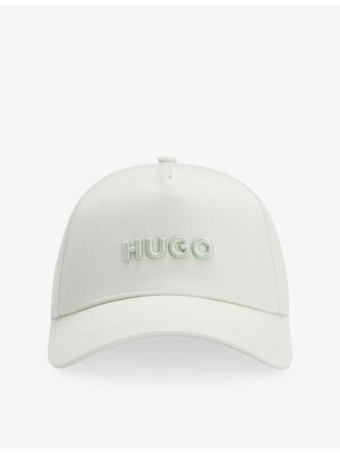 HUGO Logo-Embellished Cotton-Twill Baseball Cap