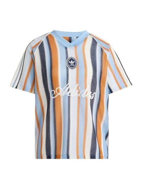adidas (WMNS) adidas Summer Glow Knitted Oversized Jersey Asia Sizing 'Ash Blue' KY3160