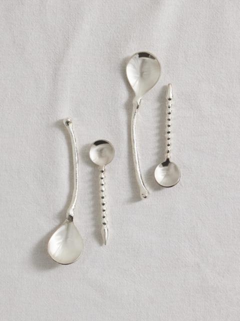 ALIGHIERI The Totemic Devotion Set Of Four Silver-plated Dessert Spoons