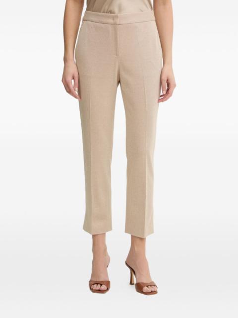 BOSS beige cropped trousers