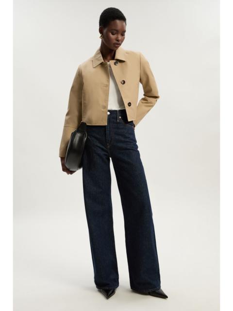 KAREN MILLEN Cotton Button Tailored Jacket