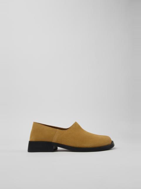 CAMPERLAB Brown Suede Leather Moccasins for Women.