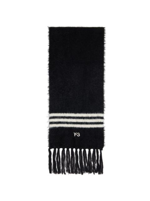 Y-3 Black Stripes Scarf