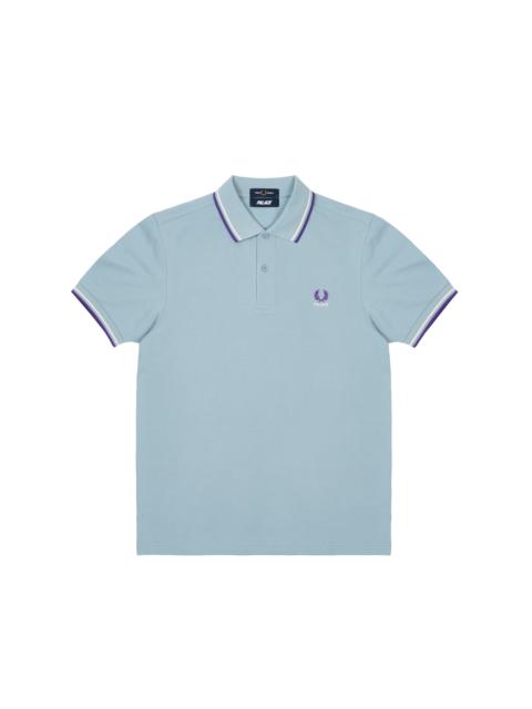 PALACE PALACE FRED PERRY SHIRT DUSTY BLUE