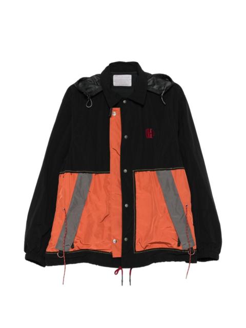 Kolor colour-block hooded jacket