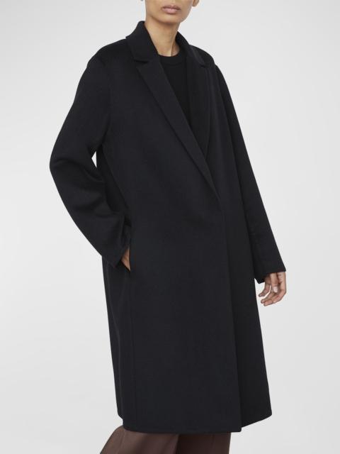 Vince Classic Straight Wool-Blend Coat