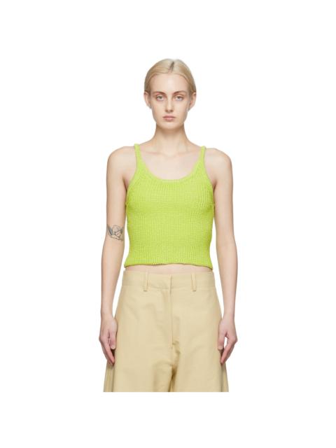 ARCH THE Green Knit Tank Top