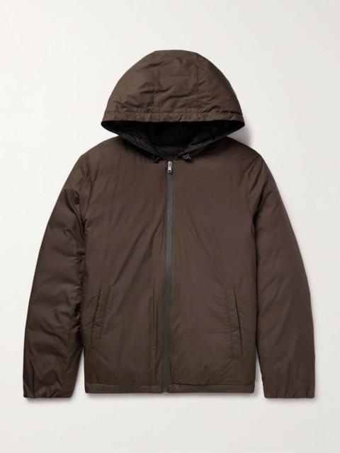 Slim-Fit Shell Hooded Down Jacket