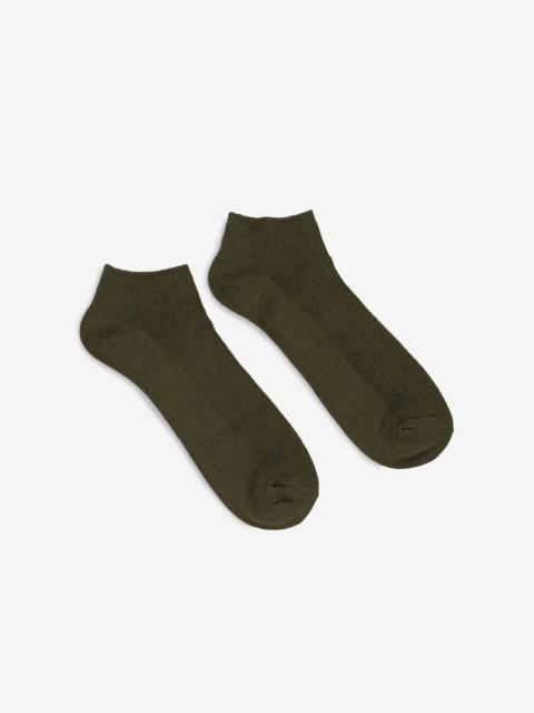 UTSS-KHA UTILITEES Mixed Cotton Sneaker Socks - Khaki