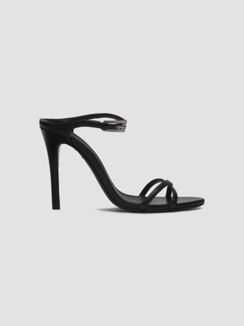 SCHUTZ Women's Aileen Glam 110MM Crystal-Buckle Leather Sandals - Black