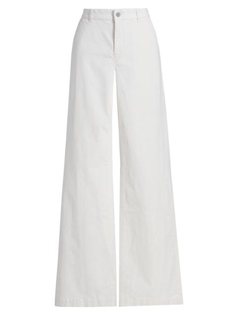 KOBI HALPERIN Women's Hannah Cotton-Blend High-Rise Pants - Ivory