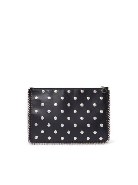 Stella McCartney stud-embellished clutch bag
