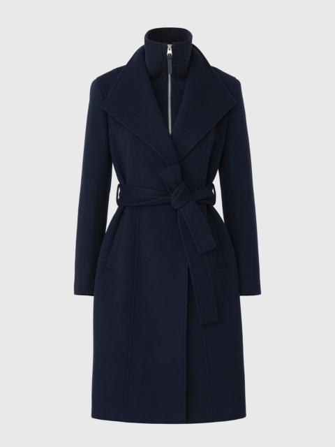 MACKAGE NORITA-ZZ 2-in-1 double face wool coat with sash