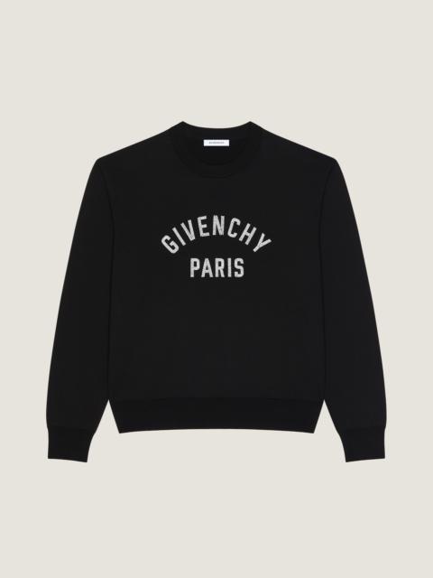Givenchy SWEATER IN KNIT WITH GIVENCHY PARIS PEARL EMBROIDERY