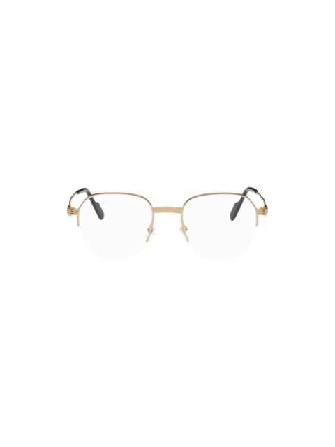 Gold Round Glasses