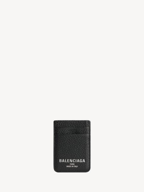 BALENCIAGA Men's Credit Magnet Card Holder in Black