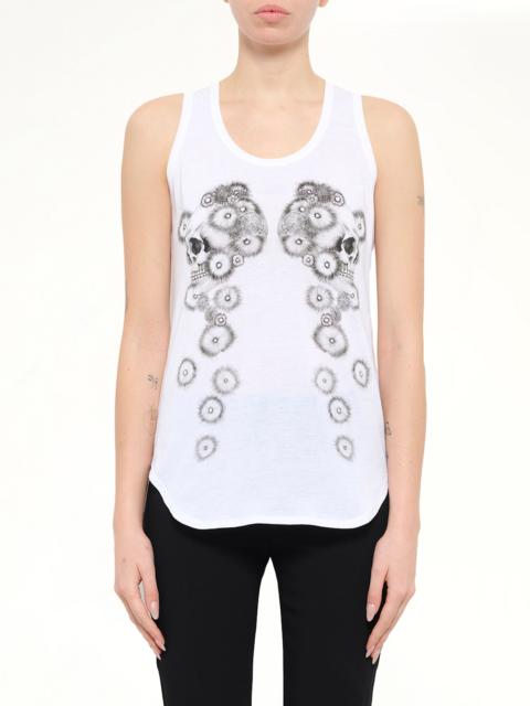 Alexander McQueen Alexander McQueen Pom Skull T-Shirt in White