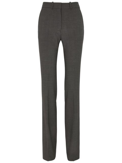 Pinstriped stretch-wool trousers