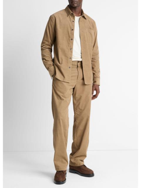 Vince Louie Relaxed Cotton Corduroy Elastic-Waist Pant