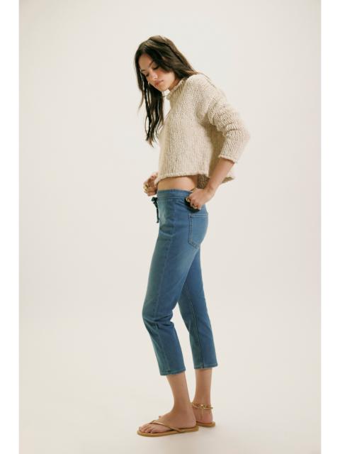 FREE PEOPLE We The Free Knockout Mid-Rise Crop Jeans