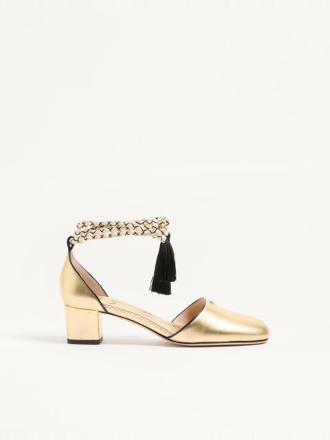Valentino D'ORSAY BONDIE PUMP IN LAMINATED NAPPA 45MM