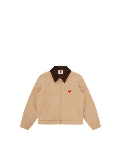 ICECREAM APPLIQUED CORDUROY-COLLAR JACKET