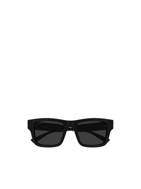 GUCCI rectangle-frame logo sunglasses