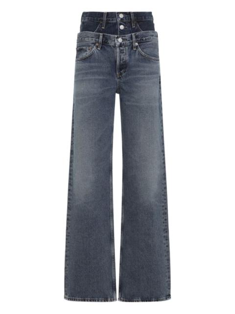 AGOLDE Elson double-waistband jeans