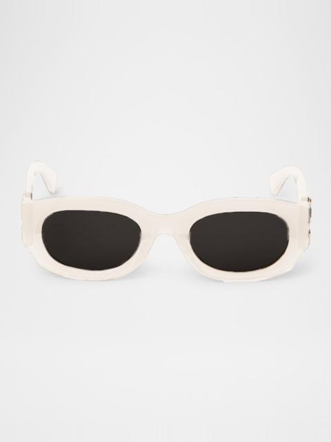Off-White Palmer Arrow Oval Sunglasses