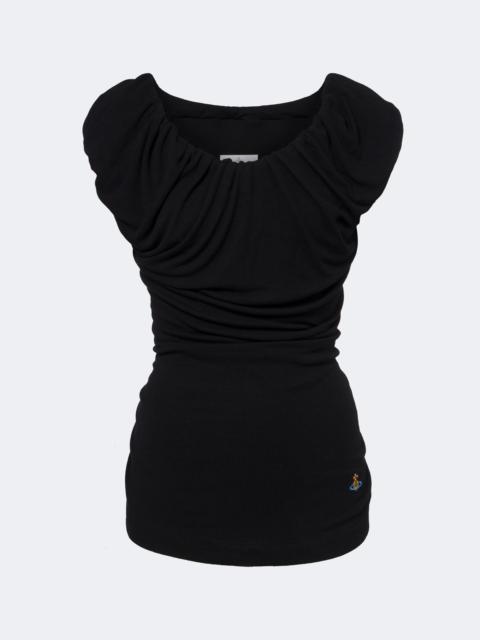 Vivienne Westwood Ginnie Orb draped jersey top