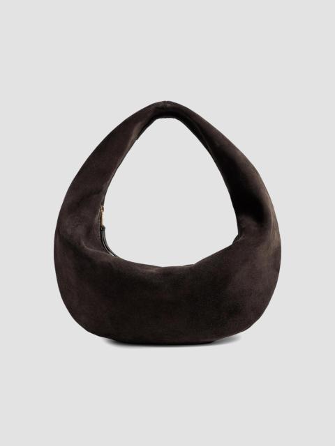 KHAITE Women's Medium Olivia Suede Hobo Bag - Dark Brown